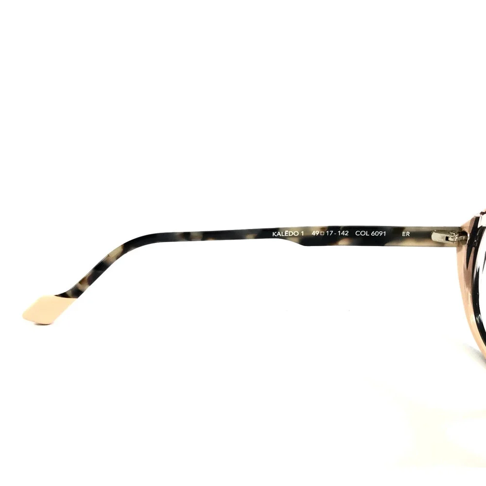 Face A Face Eyeglasses Frames KALEDO 1 COL 6091 ER Black on Soft Pink 49-17-142